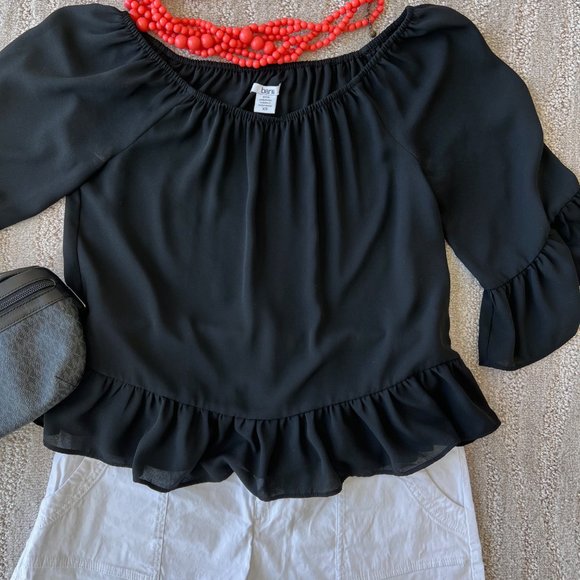 BAR III Ruffled Blouse - Picture 2 of 8